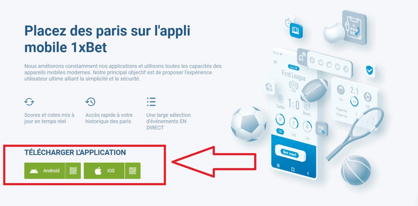 Pour quel type d’appareils le fichier 1xBet apk iPhone est-il destiné ?